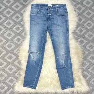 Closed Cropped Worker Jeans [T57]